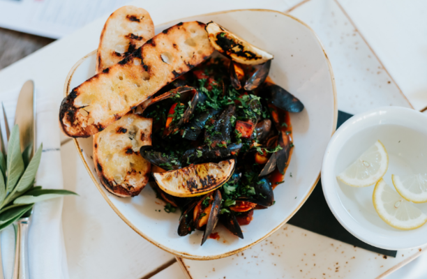 Steamed Mussels